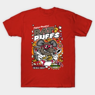 Retro Cereal Box Rat Puffs // Junk Food Nostalgia // Cereal Lover T-Shirt